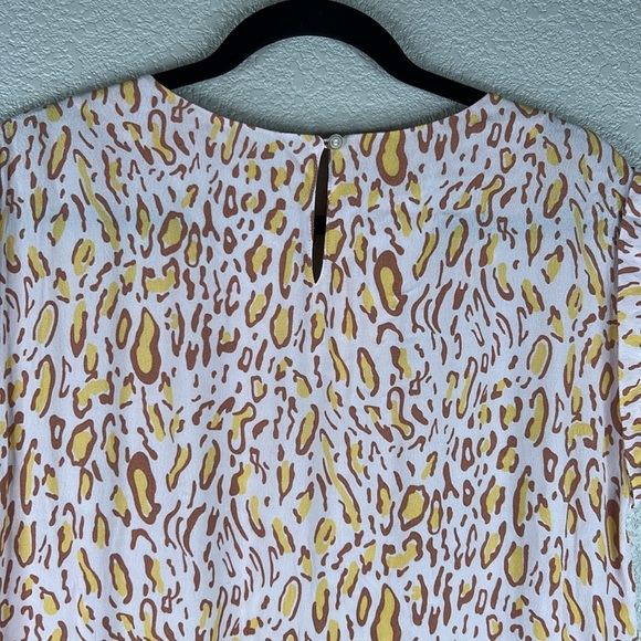 Virginie Castaway Leopard Print Casual Summer Spring Sheath Dress Size Large - Picture 6 of 8